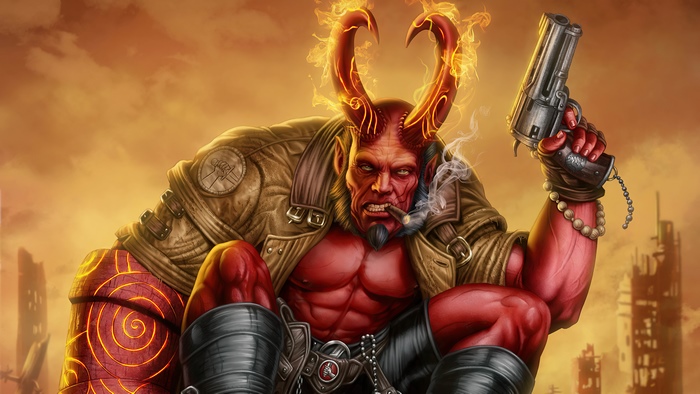 Hellboy from Hellboy artwork