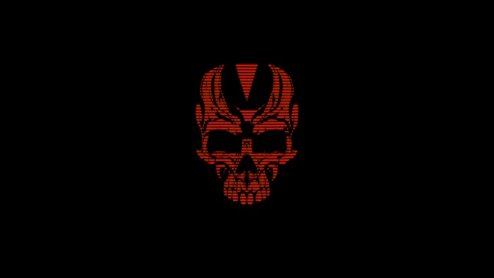 Red Skull Digital Art 4K