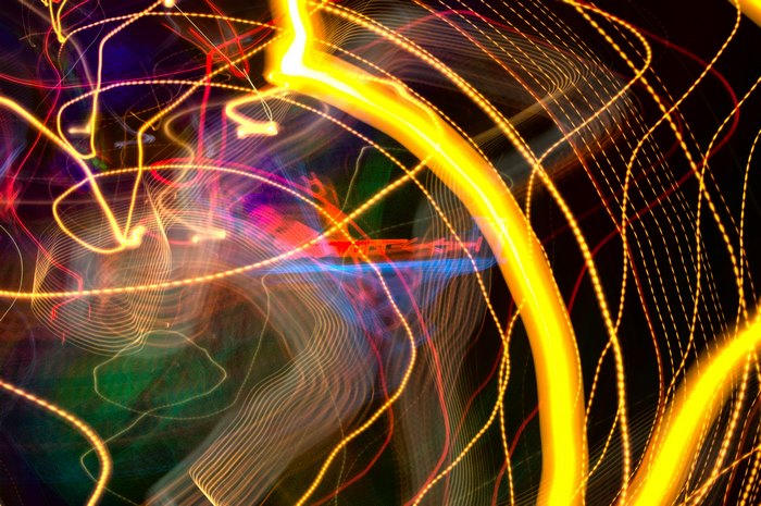 Abstract light trails artwork