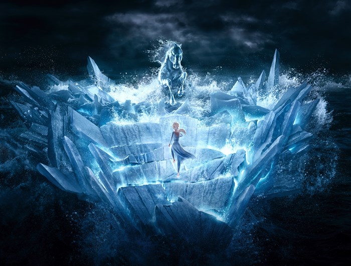 Elsa and the Water Horse from Frozen 4K