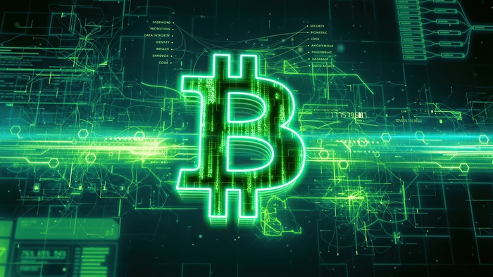 Bitcoin Digital Currency Illustration