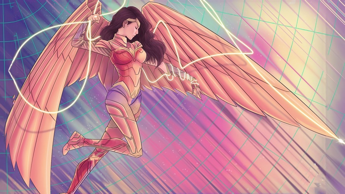 Wonder Woman from Wonder Woman 1984 with wings