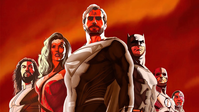 Justice League artwork 4K