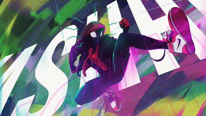 Miles Morales Spider-Man in action artwork