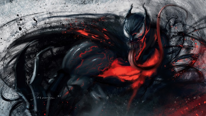 Venom Digital Artwork 4K