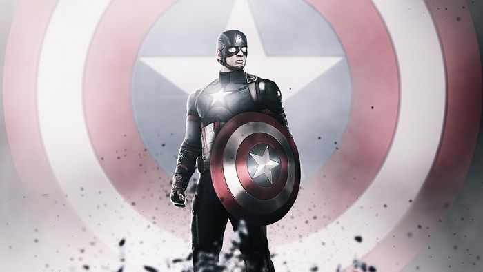 Captain America artwork 4K