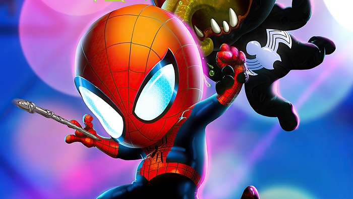 Spider-Man and Venom artwork