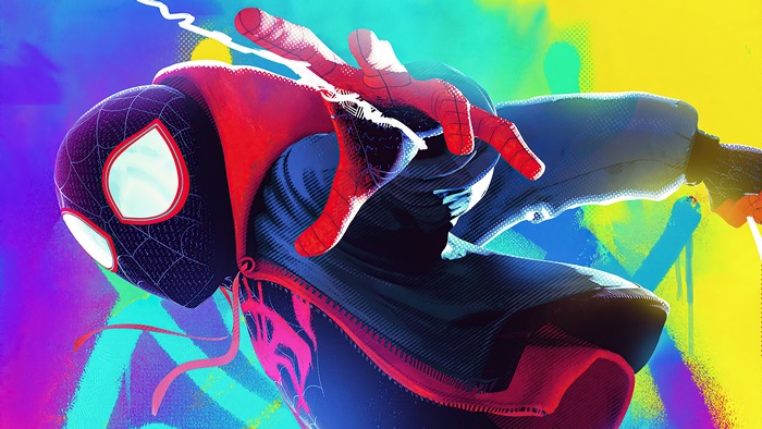 Miles Morales Spider-Man in colorful artwork