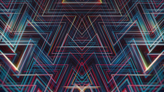 Abstract geometric digital art 4K