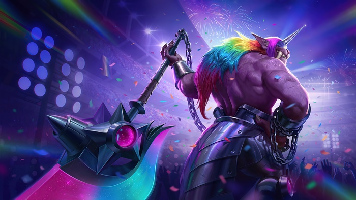 Unicorn skin character from Vainglory