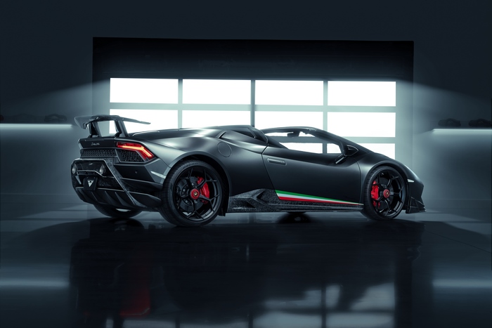 Lamborghini Huracan Performante Spyder in a Garage