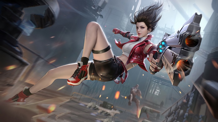 Woman with gun in PlayerUnknown's Battlegrounds 4K