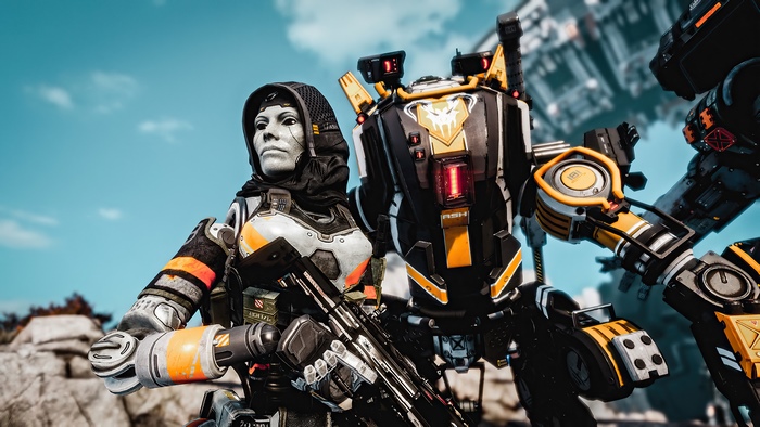 Ash and BT-7274 from Titanfall 2