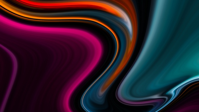 Abstract digital art with flowing colors