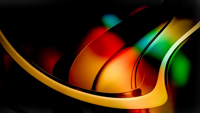 Abstract digital art with colorful bokeh