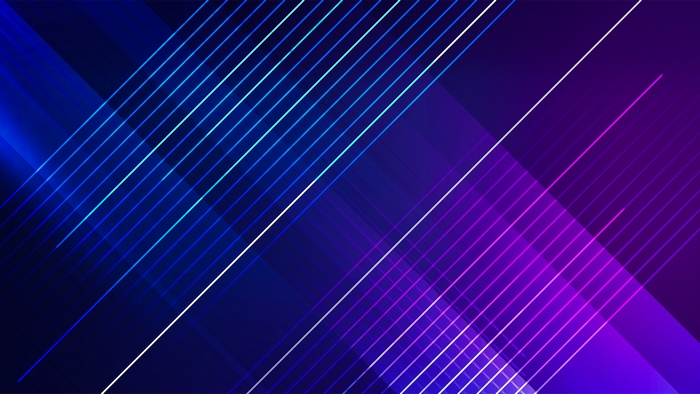 Abstract digital art with blue and purple lines