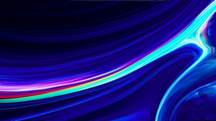 Abstract digital art with colorful light streaks