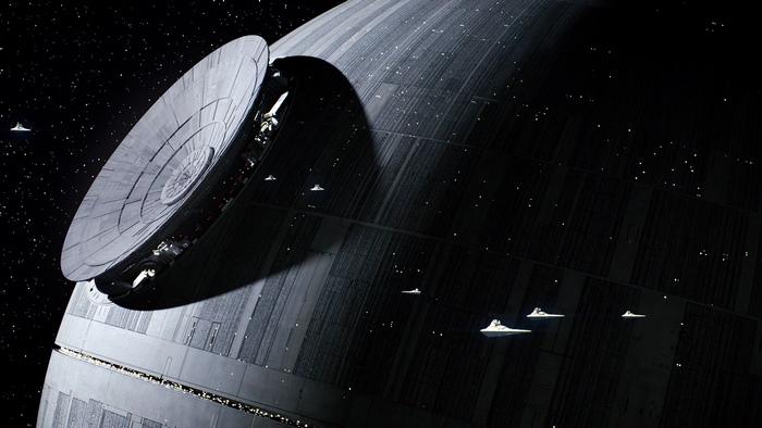 Star Wars Death Star with Imperial Star Destroyers