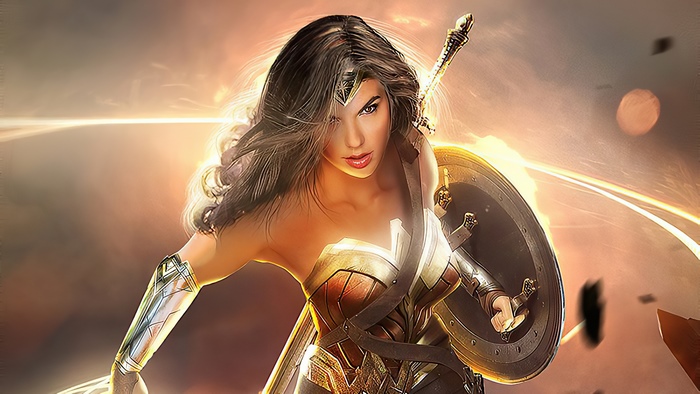 Wonder Woman artwork 4K