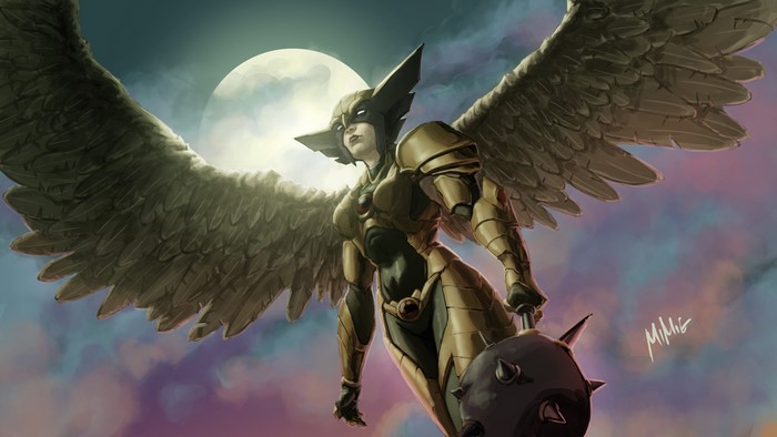Hawkgirl artwork 4K