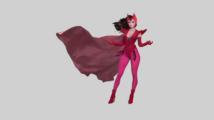 Scarlet Witch artwork from Artstation