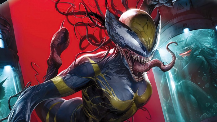Venom Wolverine and Cyclops in containment 4K