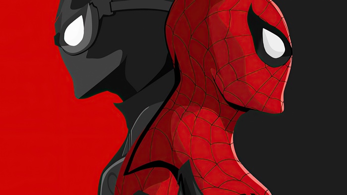 Spider-Man and Stealth Suit Spider-Man artwork 4K