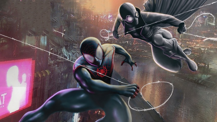Miles Morales and Spider-Man 2099 artwork