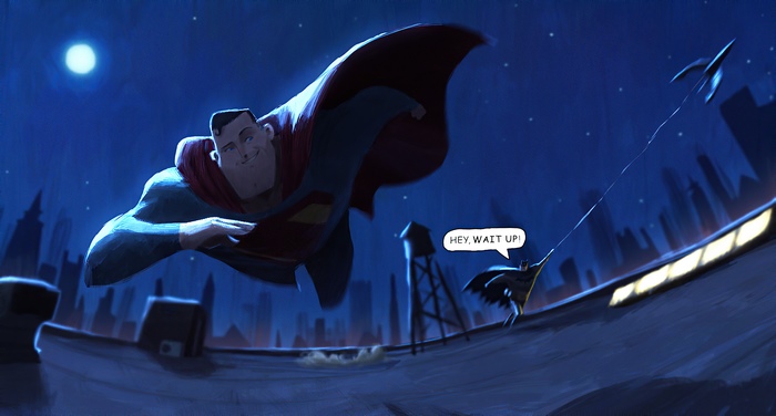 Superman and Batman artwork 4K