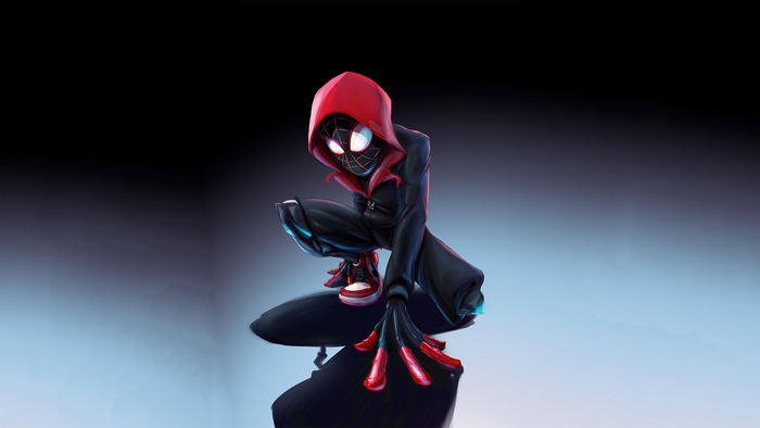 Miles Morales Spider-Man artwork 4K