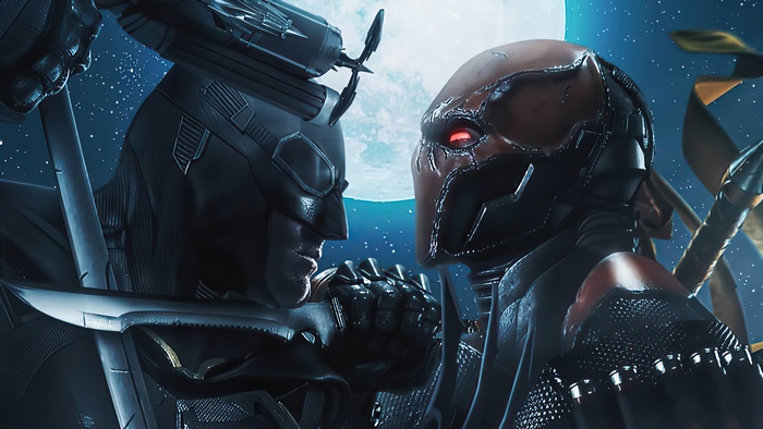 Batman vs Deathstroke 4K Artwork