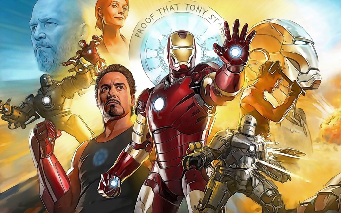 Iron Man and his suits