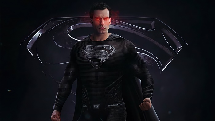 Superman from DC Comics in black suit