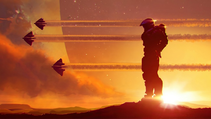 Master Chief from Halo in 4K