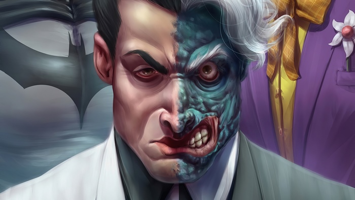 Two-Face from DC Comics artwork