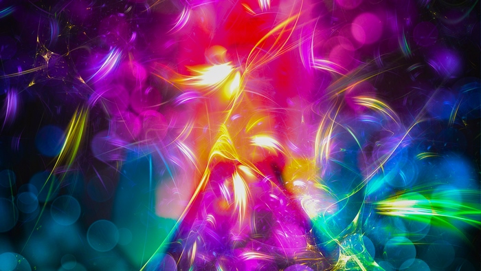 Abstract digital art with vibrant colors