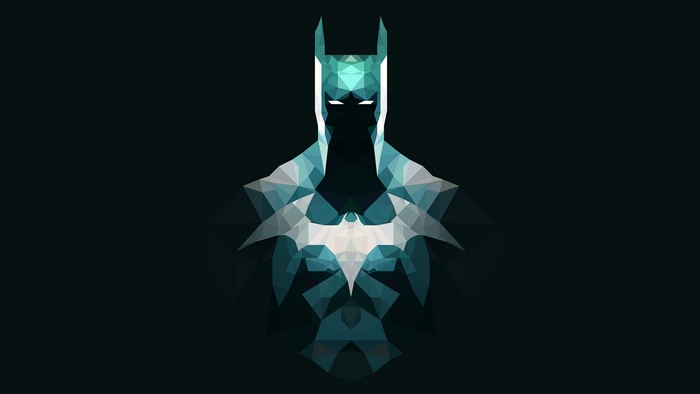 Batman low poly artwork 4K