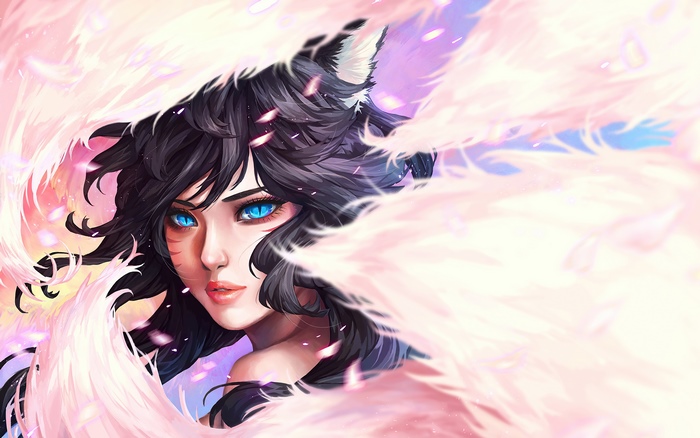 Ahri from League of Legends digital art