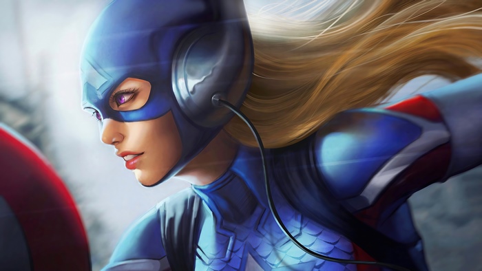 Captain America artwork 4K