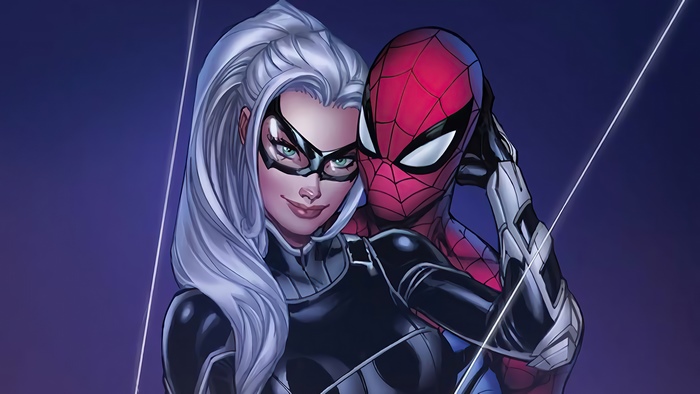 Spider-Man and Black Cat Artwork 4K