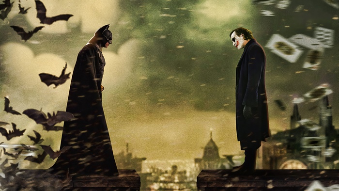 Batman and Joker from The Dark Knight 4K