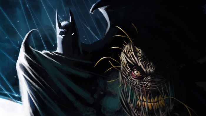Batman and Scarecrow artwork