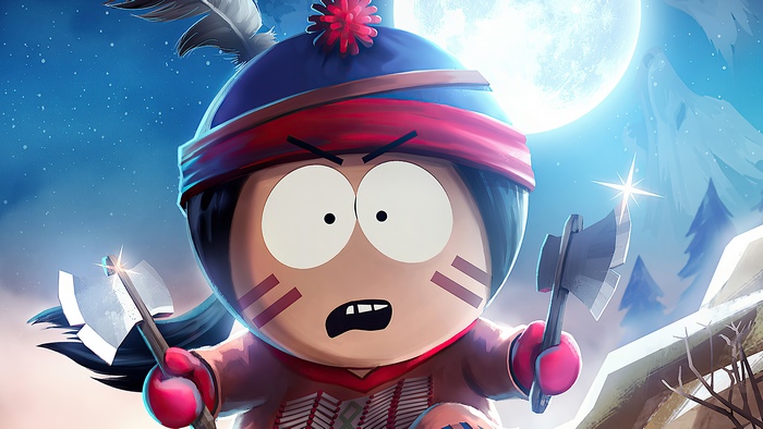 Stan Marsh from South Park with axes
