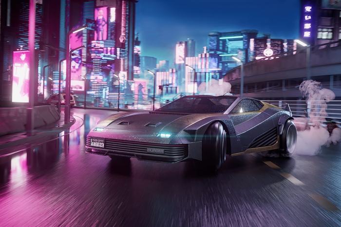 Quadra Turbo-R V-Tech from Cyberpunk 2077 4K