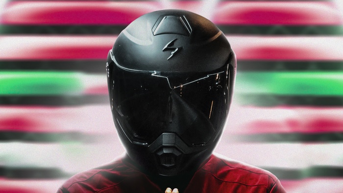 Scorpion helmet biker artwork 4K