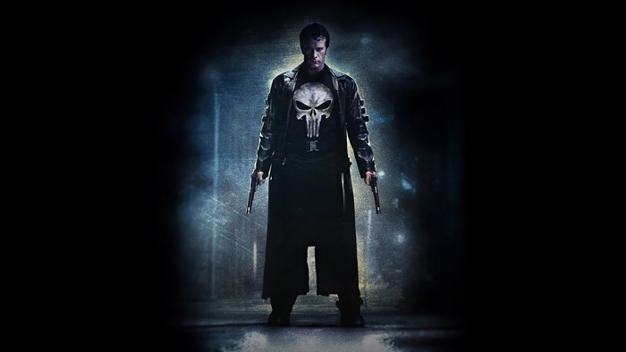 The Punisher with Skull Logo and Guns