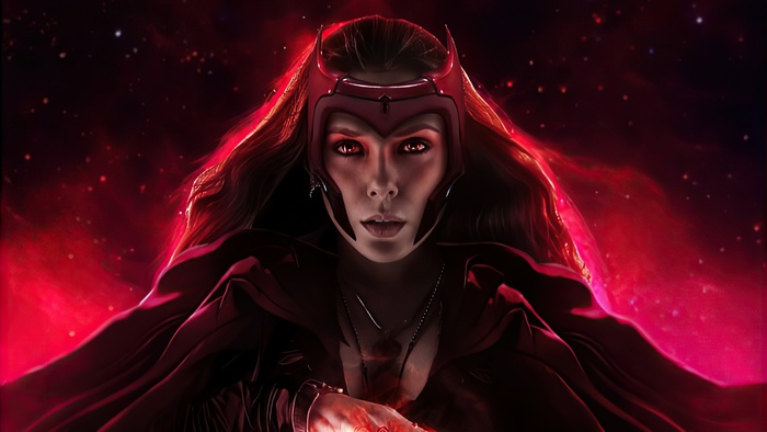 Scarlet Witch from Marvel artwork 4K