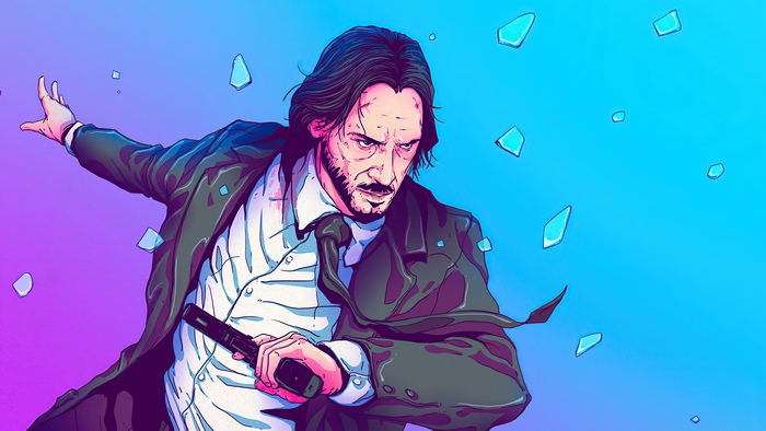 John Wick from Movies Artwork