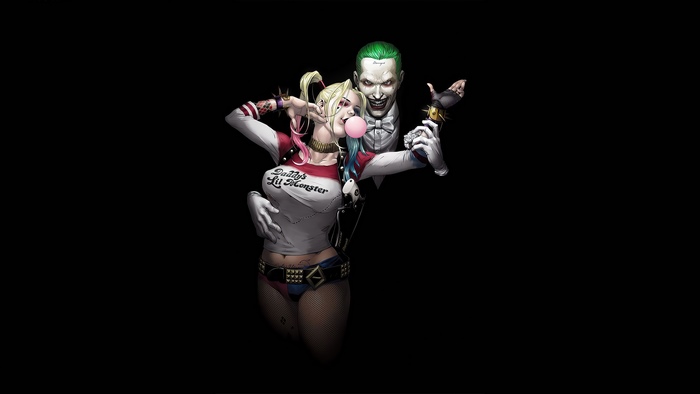 Harley Quinn and Joker artwork 4K