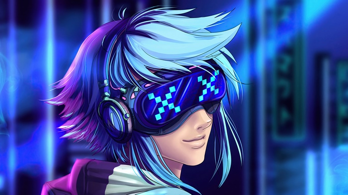 Neon Digital Art with Clarity